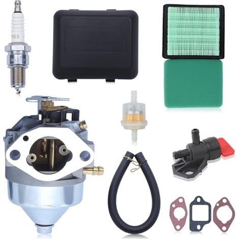 Kit carburateur pour Honda moteur GCV190 et tondeuse à gazon HRB217 HRX217, Carburateur + Filtre à air + Joints + Bougie d'allumage + Filtre à carburant accessoire kit 7 en 1 (1/5)