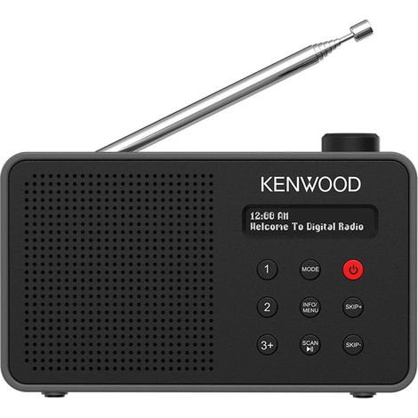 Kenwood CR-M25DAB-B radio Portátil Digital Negro