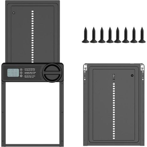 Porte automatique de poulailler – Minuterie programmable via application – Alliage d'aluminium – Écran LCD étanche – Installation rapide en 10 min (1/5)