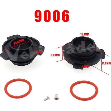 paire de supports adaptateurs pour phares LED de voiture, compatibles avec les références H7, H4, H3, H1, H11, H13, H16, 9004, 9005, HB3, 9006, HB4 et 9007. Taille : 9006 HB4 (1/4)