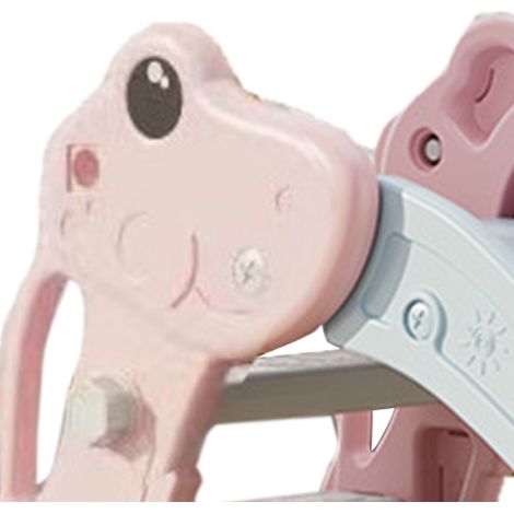 Toboggan pliable en plastique pour tout-petits, structure stable et fiable, protection optimale pour les enfants, rose (1/5)