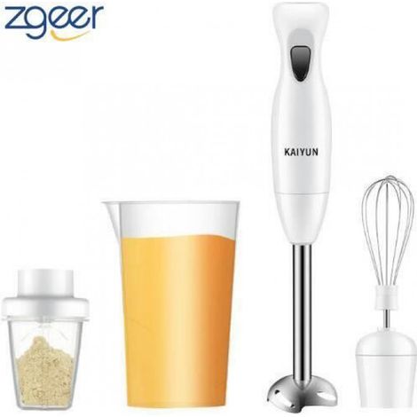 Mixeur Broyeur Électrique À Main - 150 W - Pour Aliments Bébé - Ensemble 4 Pièces - Rose (1/4)