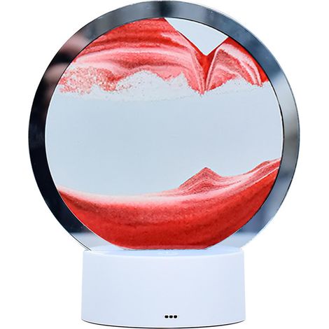 Modische, farbenfrohe Tischlampe mit Sandmalerei – ein charmantes Deko-Modell und ein tolles Weihnachtsgeschenk