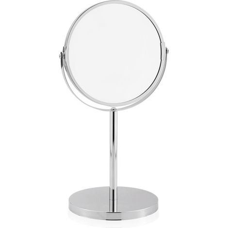 Miroir de courtoisie Ø 17 cm H 34,5 cm chromé - Was Germany (1/2)