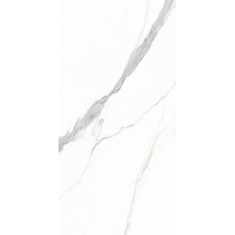 Carrelage sol/mur effet marbre blanc KAUNUS Mat int/ext l.60 x L.120 cm CERALUX