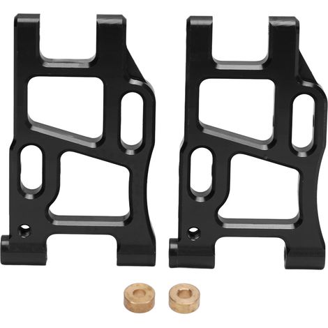 2-teilige, verbesserte Hinterradaufhängungsarme aus Aluminiumlegierung für 1/10 RC-Modell LC PTG-2, schwarze Ersatzschwinge (1/5)