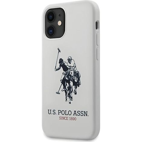Coque en silicone blanche de la collection US Polo pour iPhone 12 mini