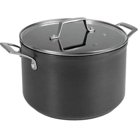 Lacor 48120 Aluminium-Anodisierte Kochtopf 4,5 L Schwarz