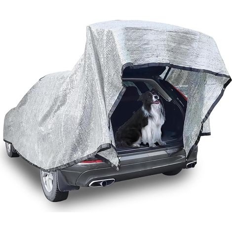 Toile Pergola 4x3, Protection Thermique en Aluminium avec œillets, Protection UV à 80%, Adaptée aux Voitures, SUV, Camping-Cars, Voyages et Camping (1/5)