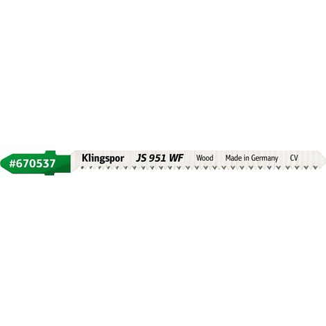 KLINGSPOR BRZESZCZOT DO WYRZYNARKI 100x8x1,45mm JS 951 WF /5szt. (1/2)