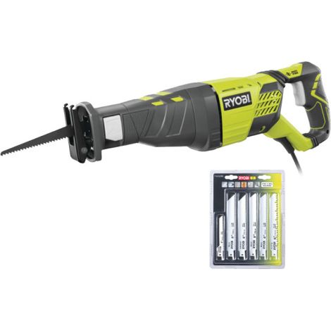 Confezione RYOBI Seghetto elettrico RRS1200-K - 1200W - set di 6 lame universali - legno e metallo - 100/152mm - RAK06RB