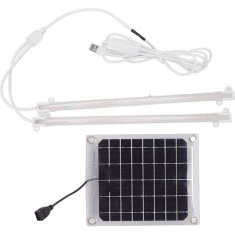 Plante solaire élèvent la lumière LED plante élèvent la bande lumineuse pour le balcon serre herbes légumes fleurs 20W (1/5)