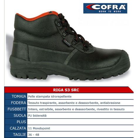 Trade Shop - Scarpe Antinfortunistics Solicitación De Pelle S3 Src Cofra Linea Primer Protettiva - (1/2)
