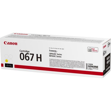 Cartucho de tóner Canon CRG 067H (5103C002), amarillo