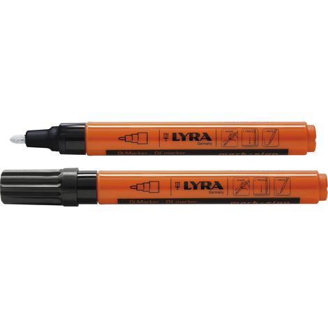 Lyra Ölmarker Weiß - silikonfreies Öl zum Reinigen, Pflegen, Schmieren und Lösen - feine Spitze, Typ L4438001 (1/3)