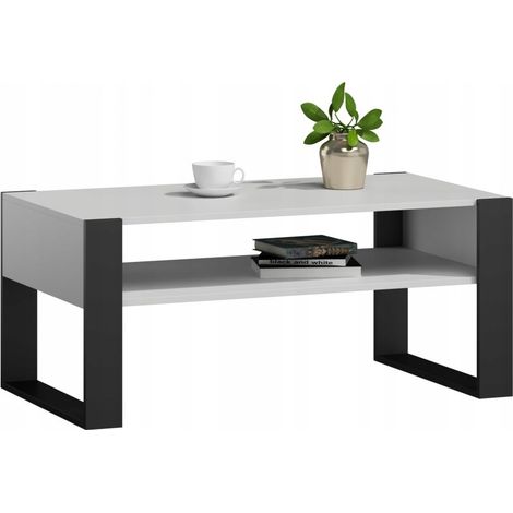Kaja Couchtisch in Schwarz und Weiß für das MK Wohnzimmer (1/3)