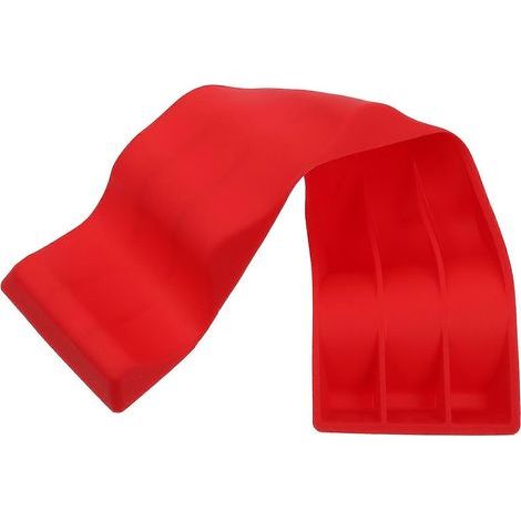 faltbarer Silikon-Weinflaschenhalter im kreativen Design, für Rotwein und Cola. – 29 x 7,5 x 1,5 cm – Rot (1/4)