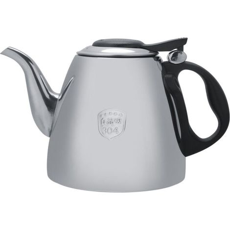 Théière Cuisinière 1.2L 1.5L en Acier Inoxydable, Pot à Thé et Café Résistant à la Chaleur avec Poignée, Bouilloire pour Cuisine (1/5)