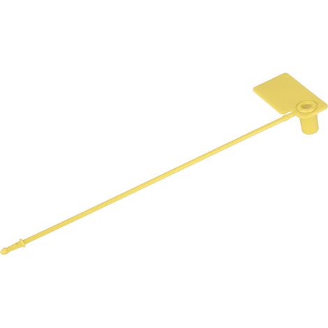 100 étiquettes jetables pour câbles, marquage d'identification coloré, attaches antivol autobloquantes (jaunes) (1/5)