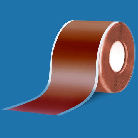 Ruban de Réparation de Fuite de Conduite D'eau, Flexible Imperméable à L'eau, Arrêt Instantané des Fuites, pour la Réparation de Tuyaux, 1 mm d'épaisseur x 5 cm de large x 3 m de long(Rouge) (1/5)
