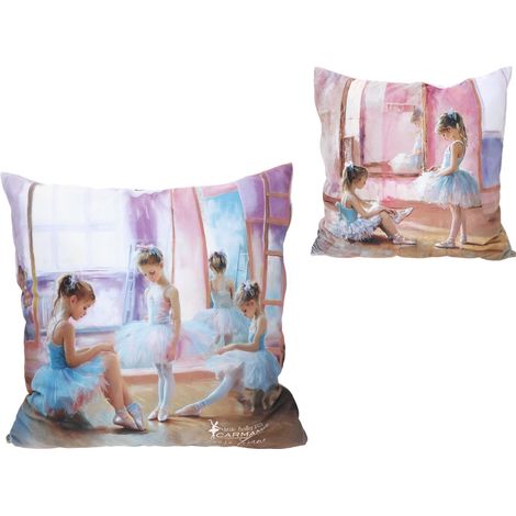 Carmani, cuscino con imbottitura/cerniera 50x50cm - Laura Lozano/Little Ballerinas (1/3)