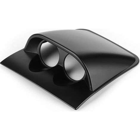 Gauge Pod Mount, Gauge Mount Pillar Stack Gauge Pod Dash Gauge Double-Hole Car Mounter Support Mounting Post (black)