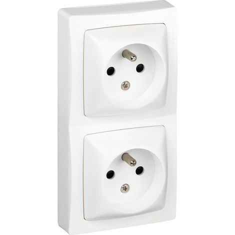 Doble toma 2p+t Horizontal / Vertical Legrand - Asl