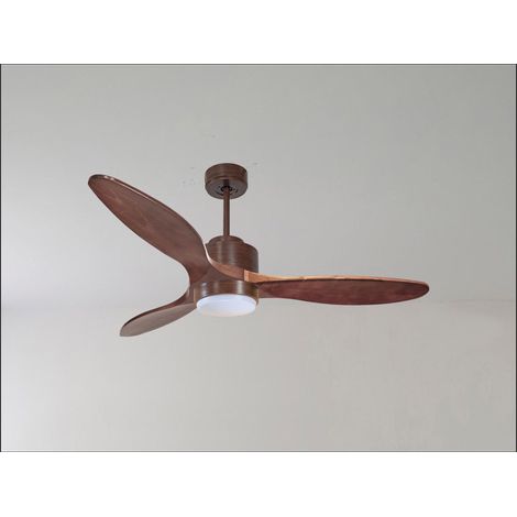 Bolt, Ventilateur déstratificateur d'air, moteur gris basalte pales bois sombre 166 Cm, 100 % efficace été/hivers, sans lampe (1/5)
