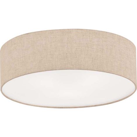 Plafonnier salon lampe chambre luminaire métal lin D 60 cm (1/4)