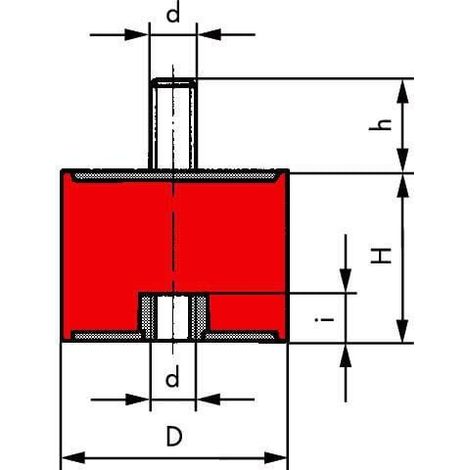 Silent bloc type B UNIVERSEL 2530B55