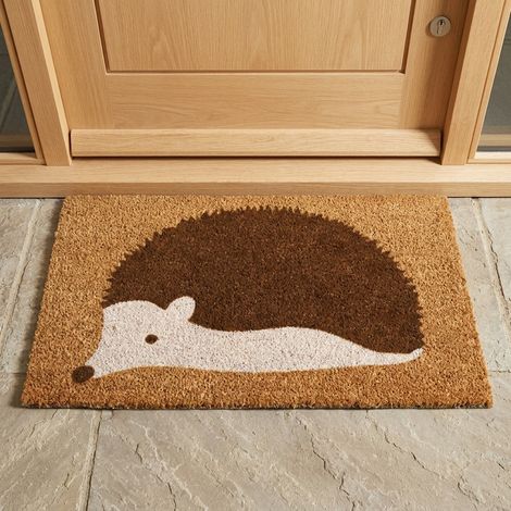 Spike Hedgehog Natural Coir Doormat (1/2)
