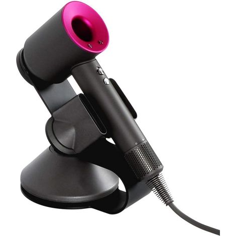Support magnétique de bureau (noir) pour sèche-cheveux Dyson, en alliage d'aluminium, compatible avec le modèle Supersonic. Ce support de rangement p (1/5)