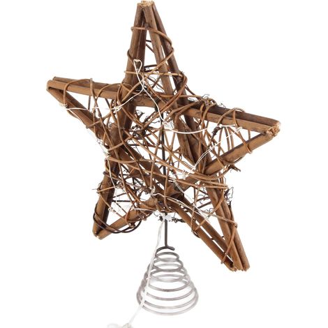 Étoile de Cime pour Sapin de Noël - Décoration Festive Étoile de Cime Brillante (1/5)