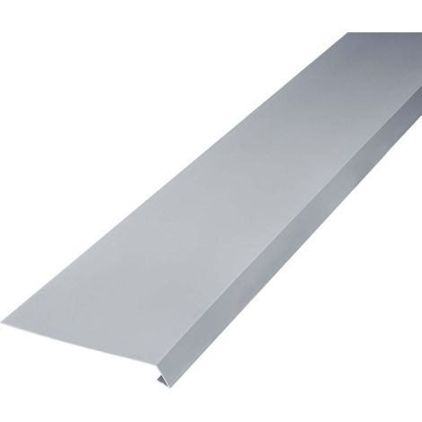 Bande de toit pour gouttière 2m – PVC-U pliée d'un côté – Drainage optimal des eaux pluviales – Résistant aux intempéries