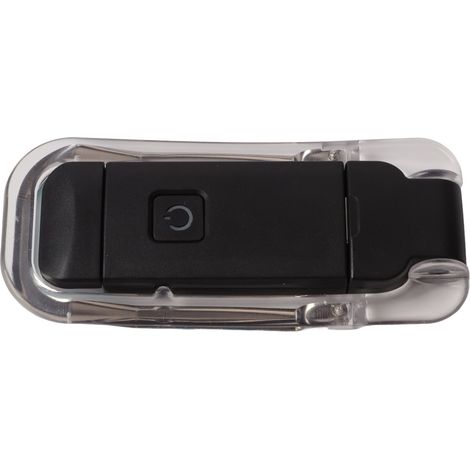 Ansteckbare Leselampe, USB-aufladbar, Helligkeit einstellbar, tragbare Leselampe mit LED-Anzeige (1/5)