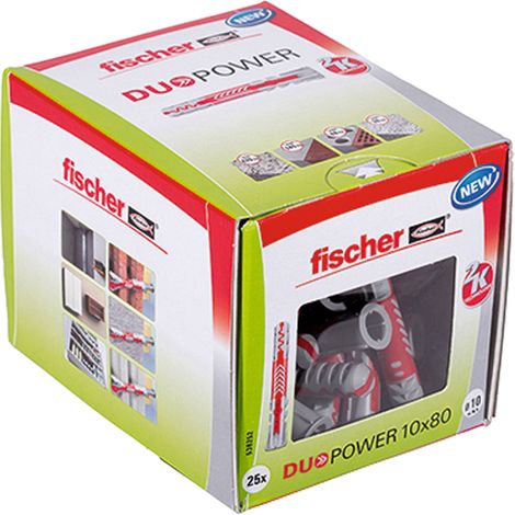 fischer DuoPower 10x80 Universaldübel-Sortiment 10 x 80 mm, 25 Stück