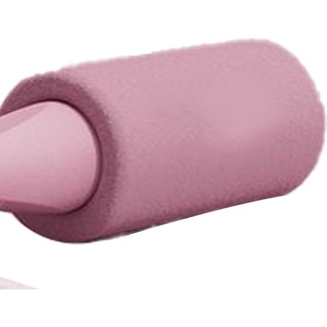 Corde à sauter sans fil de 6,5 cm avec balle lestée, double couche, silencieuse, idéale pour les sports d'intérieur, rose (1/4)