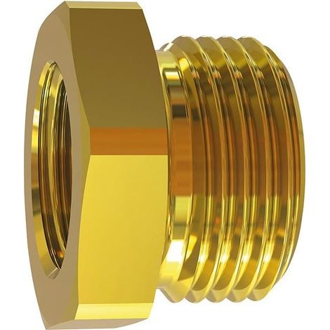 Boquilla de reducción, corta, cilíndrica F1 en F1/2 mod. corre/ latón