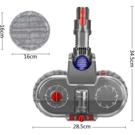 NALOOKAMIC Tête de Vadrouille Electrique pour Dyson V11 V10 V15 V8 V7 Aspirateur Tête de Balai avec Réservoir et 6 Vadrouilles Lavables-- (1/3)