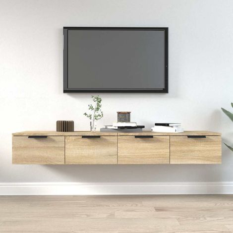 vidaXL Wall Cabinets 2 pcs Sonoma Oak 68x30x20 cm Engineered Wood (1/4)