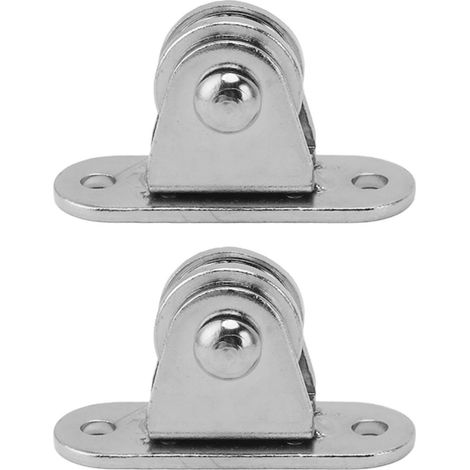 Poulie fixe murale silencieuse en acier inoxydable pour bricolage, rail à câble, portail coulissant (lot de 2) (1/5)