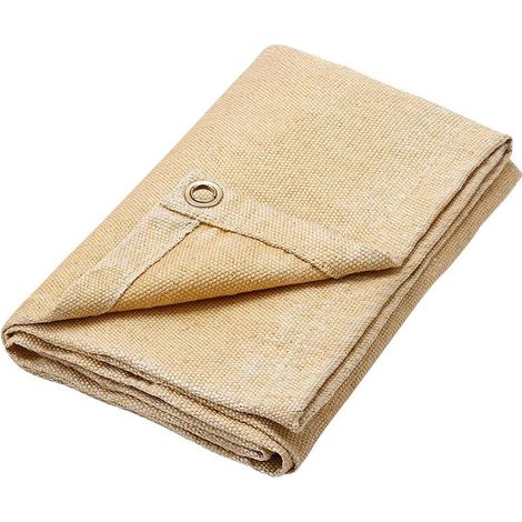 Couverture de Soudage Ignifuge, Couverture de Soudage Robuste 1,2 x 1,8 m, Couverture de protection en fibre de verre, pour une utilisation domestique, pour la soudure professionnelle et robust (1/5)