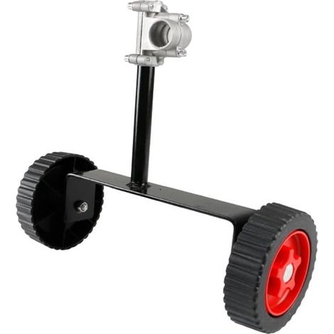 Roues de support pour tondeuse à gazon réglable en hauteur de 26 mm et 28 mm - Tige en polypropylène - Kit de roue pour tondeuse à gazon - Pour travaux de jardin (28 mm) (1/5)