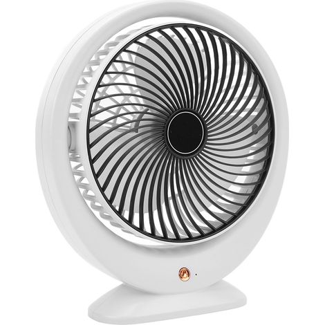 Ventilateur puissant rechargeable USB pour la circulation de l'air, idéal pour la chambre, le bureau, les voyages et le camping. (1/5)