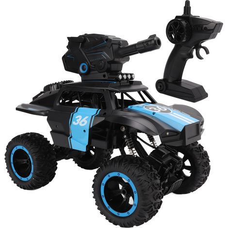 Voiture télécommandée électrique avec canon à eau, 4x4, 2,4 GHz, projectile souple, multi-terrain, pour intérieur et extérieur. (1/5)