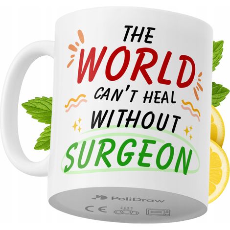 Taza de café/té divertida con diseño de texto humorístico para cirujanos. Taza ideal para cumpleaños, santos y días festivos. Taza premium para ocasiones especiales en casa, la oficina o el trabajo. C (1/5)