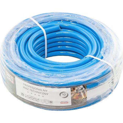 Tuyau d'air comprimé FI = 8 mm x 50 m, bleu, professionnel