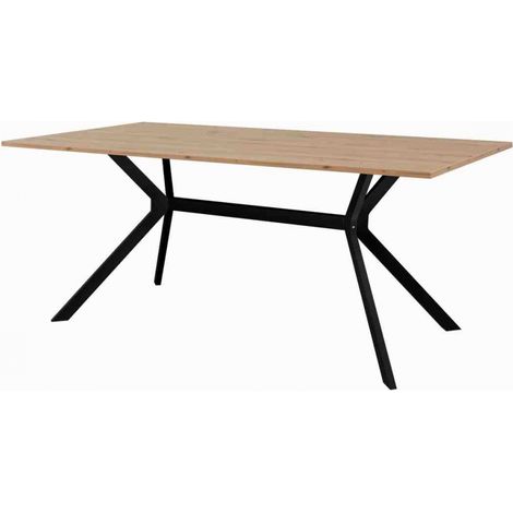 Esstisch deine tante emma ONEX schwarz matt 180x90 cm
