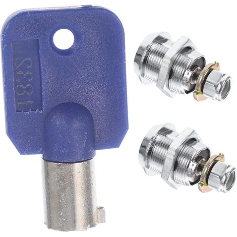 Serrure à came tubulaire LABRIMP 17 mm pour armoire, 2 pièces (1/5)