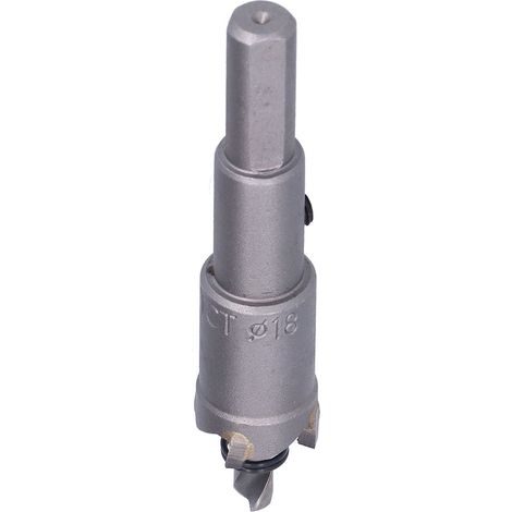 HSS-Schnellstahl-Lochsäge mit 3 Sägeblättern, Winkelschnittfunktion, langlebiger Metallschneidfunktion und 18-mm-Sechskantschlüssel (1/5)